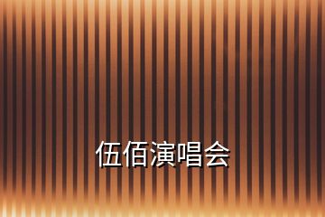 伍佰演唱會(huì)