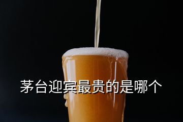 茅臺迎賓最貴的是哪個