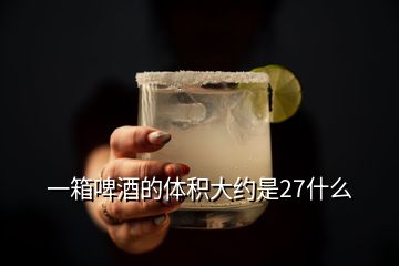 一箱啤酒的體積大約是27什么