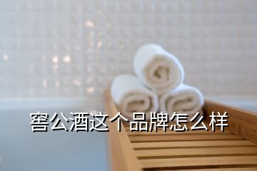 窖公酒這個品牌怎么樣