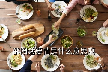 邵陽話要情是什么意思啊