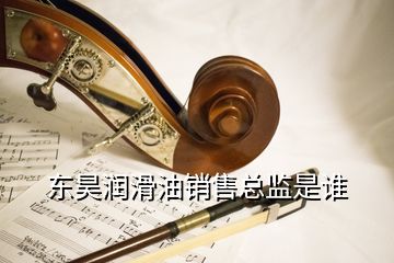 東昊潤滑油銷售總監(jiān)是誰