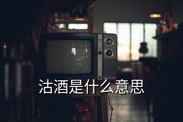 沽酒是什么意思