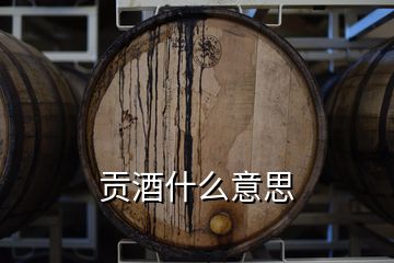 貢酒什么意思