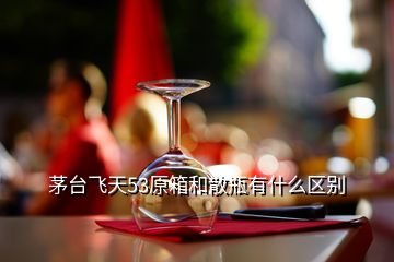 茅臺飛天53原箱和散瓶有什么區(qū)別