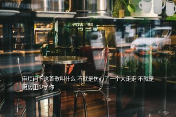 麻煩問下這首歌叫什么 不就是傷心了一個人走走 不就是廚房里少了你