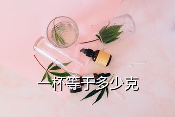 一杯等于多少克