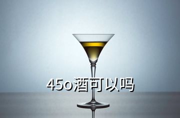 45o酒可以嗎