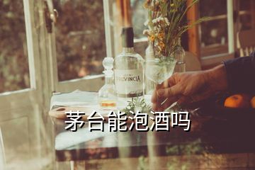 茅臺能泡酒嗎