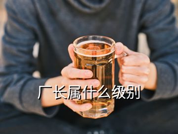 廠長屬什么級別