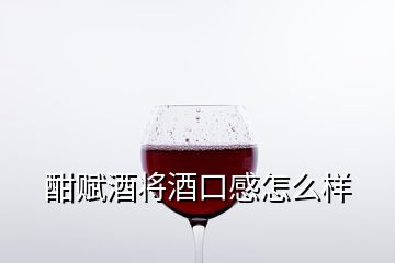 酣賦酒將酒口感怎么樣