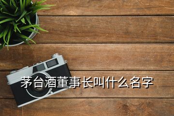 茅臺酒董事長叫什么名字