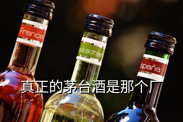 真正的茅臺(tái)酒是那個(gè)廠