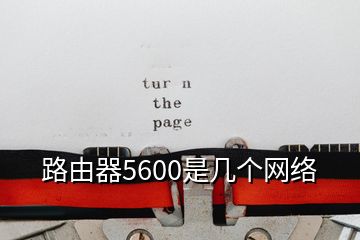 路由器5600是幾個網(wǎng)絡(luò)