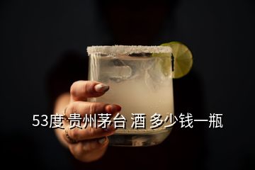 53度 貴州茅臺(tái) 酒 多少錢一瓶