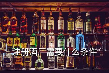 注冊(cè)酒廠需要什么條件