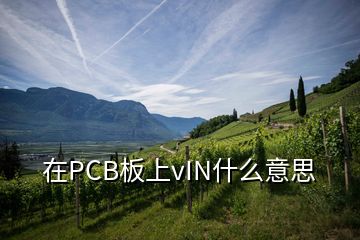 在PCB板上vIN什么意思