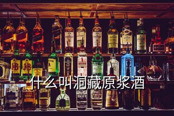 什么叫洞藏原漿酒