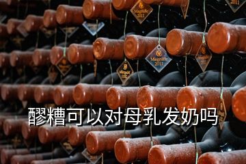 醪糟可以對母乳發(fā)奶嗎