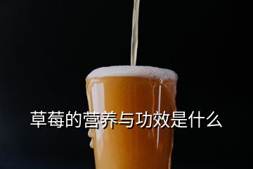 草莓的營養(yǎng)與功效是什么