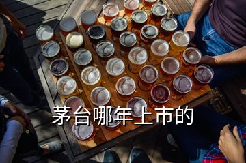 茅臺(tái)哪年上市的