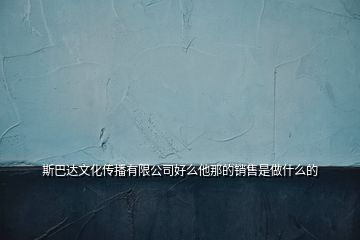 斯巴達(dá)文化傳播有限公司好么他那的銷售是做什么的