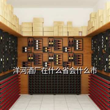 洋河酒廠在什么省會什么市