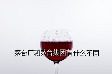 茅臺廠和茅臺集團有什么不同