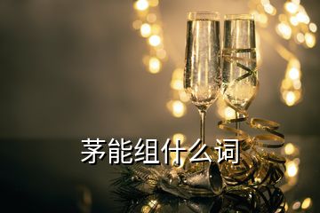 茅能組什么詞