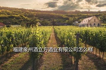 福建泉州酒立方酒業(yè)有限公司怎么樣