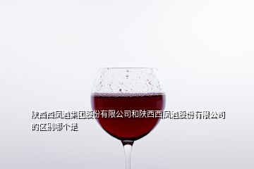 陜西西鳳酒集團(tuán)股份有限公司和陜西西鳳酒股份有限公司的區(qū)別哪個(gè)是