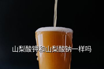 山梨酸鉀和山梨酸鈉一樣嗎