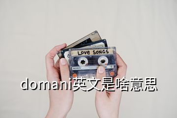 domani英文是啥意思