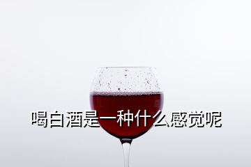 喝白酒是一種什么感覺呢