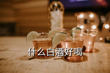 什么白酒好喝