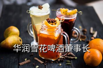 華潤雪花啤酒董事長