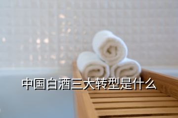 中國白酒三大轉(zhuǎn)型是什么