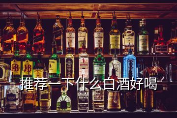 推薦一下什么白酒好喝