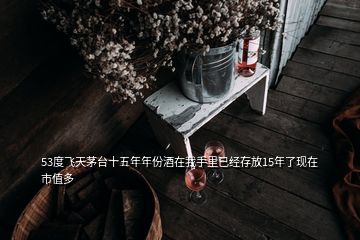 53度飛天茅臺(tái)十五年年份酒在我手里已經(jīng)存放15年了現(xiàn)在市值多