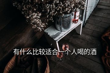 有什么比較適合一個人喝的酒