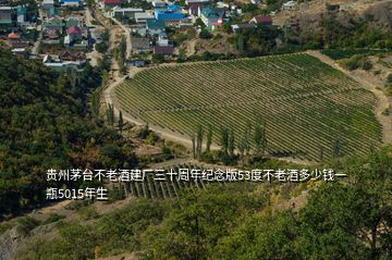 貴州茅臺不老酒建廠三十周年紀念版53度不老酒多少錢一瓶5015年生