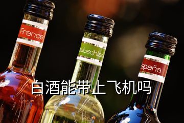 白酒能帶上飛機(jī)嗎