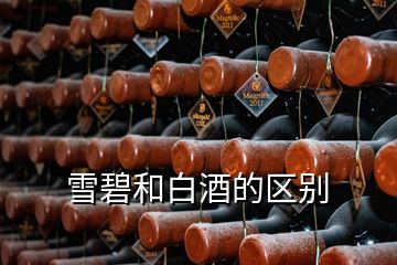 雪碧和白酒的區(qū)別