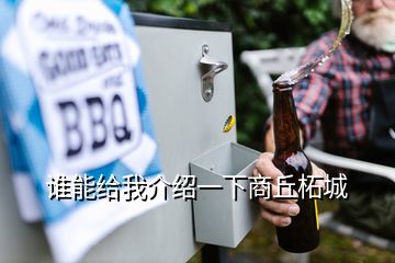 誰能給我介紹一下商丘柘城