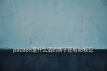 passton是什么酒的牌子還有xo標(biāo)記