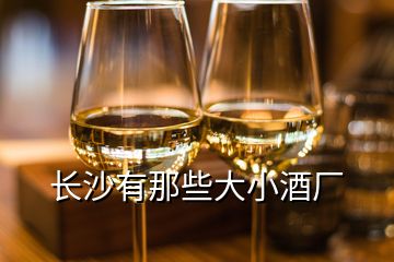 長沙有那些大小酒廠