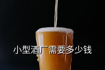 小型酒廠需要多少錢