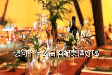 想問下什么白酒配果酒好喝