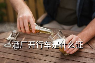 酒廠開行車是什么證