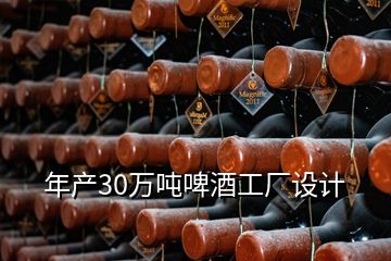 年產(chǎn)30萬(wàn)噸啤酒工廠設(shè)計(jì)